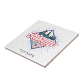 シカゴイリノイ統一された州レトロスカイラインUSA タイル (側面)