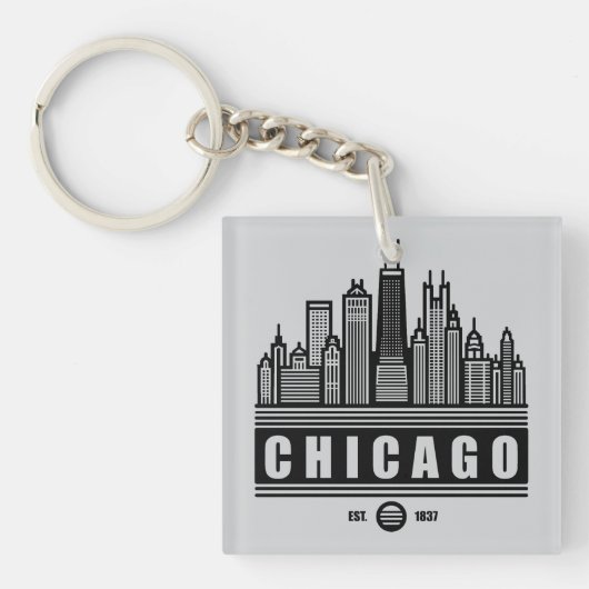 シカゴイリノイ統一された州 キーホルダー (正面)