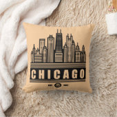 シカゴイリノイ統一された州 クッション (ブランケット)