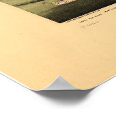 シカゴイリノイ1892アンティークパノラママップ ポスター (角)