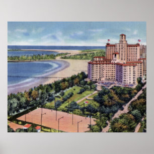 シカゴイリノイEdgewaterのビーチのホテル ポスター