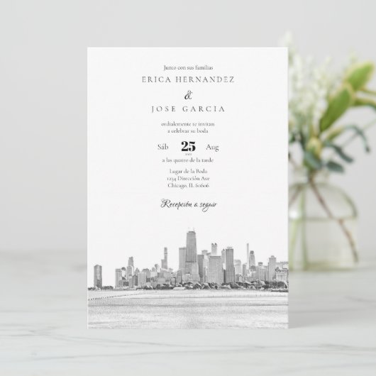 シカゴインビタシオンデボダスカイライン招待状 招待状 (スタンド正面)