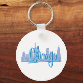 シカゴウィンディシティスカイライン キーホルダー (正面)