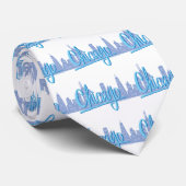 シカゴウィンディシティスカイライン ネクタイ (ロール)