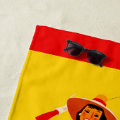 シカゴウィンディシティポスター ビーチタオル (インサイチュ)