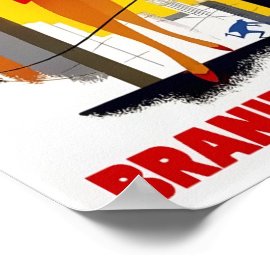 シカゴウィンディシティヴィンテージ旅行c.1955 ポスター (角)