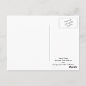 シカゴウォータータワー絵画ズランドソムアート ポストカード (裏面)