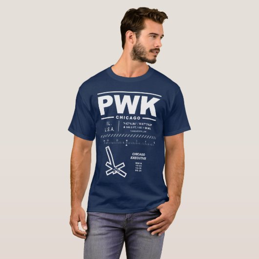 シカゴエグゼクティブエアポートPWK Tシャツ (正面フル)