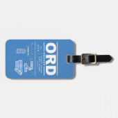 シカゴオハレ空港国際的ORDラゲッジタグ ラゲッジタグ (正面横)