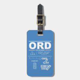 シカゴオハレ空港国際的ORDラゲッジタグ ラゲッジタグ