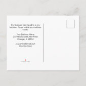 シカゴオフィス移転のお知らせはがき 案内ポストカード (裏面)