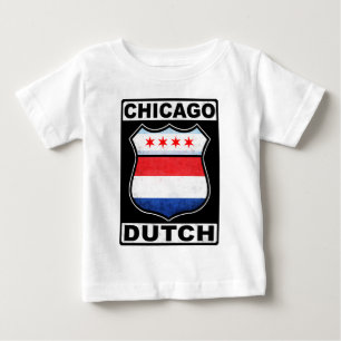 シカゴオランダアメリカンシールド ベビーTシャツ