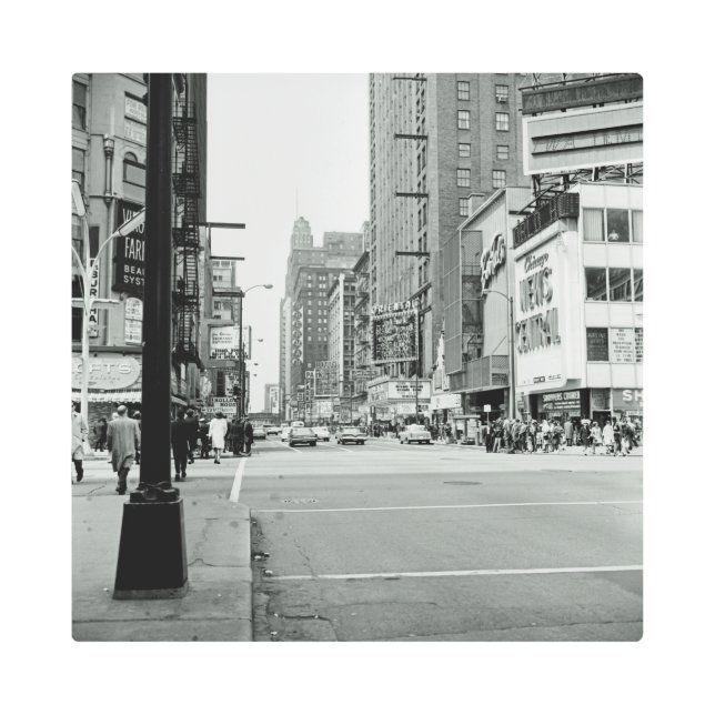 シカゴオリエンタルシアターループランドルフ1960年代 メタルプリント (正面)