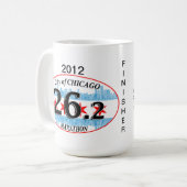 シカゴカスタマイズ-マラソンのマグ-市 コーヒーマグカップ (正面左)