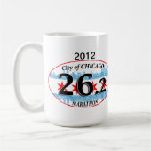 シカゴカスタマイズ-マラソンのマグ-市 コーヒーマグカップ (左)