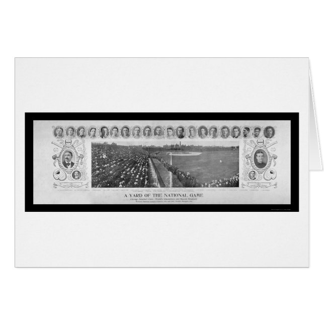 シカゴカブスの野球は写真1907年に挑みます (正面横)