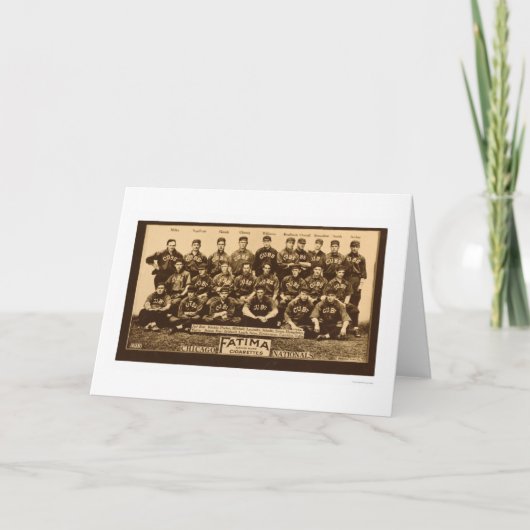 シカゴカブスの野球1913年 カード (正面)