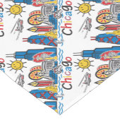 シカゴキッズスカイライン ショートテーブルランナー (コーナー)