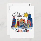 シカゴキッズスカイライン ポストカード (正面/裏面)