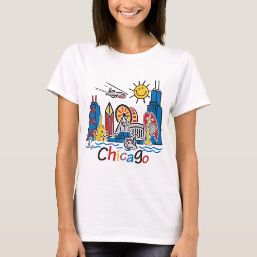 シカゴキッズスカイライン Tシャツ (正面)