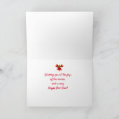 シカゴクリスマスカードシーズンズグリーティングホリデー カード (内部)