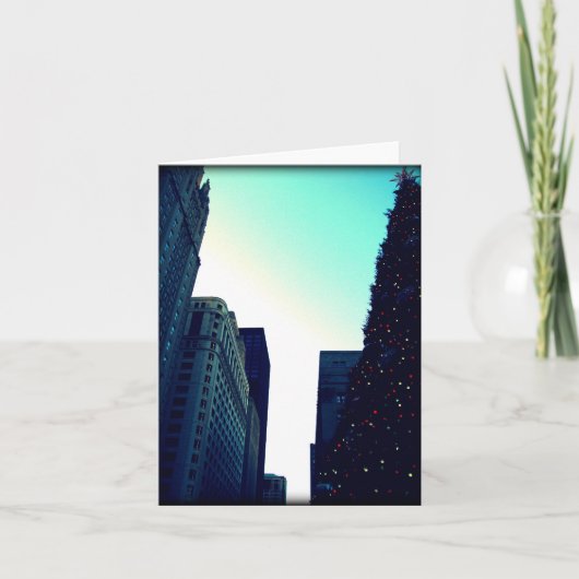 シカゴクリスマスツリーノテカード シーズンカード (正面)