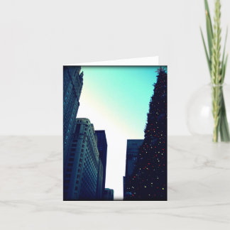 シカゴクリスマスツリーノテカード シーズンカード