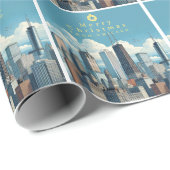 シカゴクリスマスラッピング紙 ラッピングペーパー (ロールコーナー)