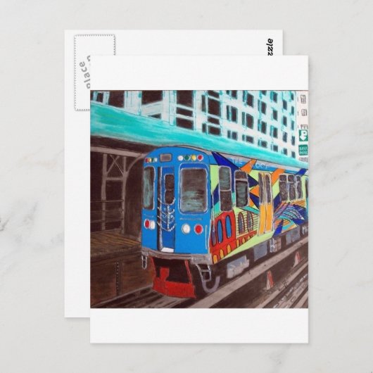 シカゴグラフィティエルトレイン ポストカード (正面/裏面)
