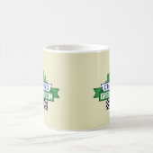シカゴグリーンリボンタキシロゴ – ファンアート コーヒーマグカップ (中央)