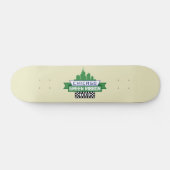シカゴグリーンリボンタキシロゴ – ファンアート スケートボード (横)