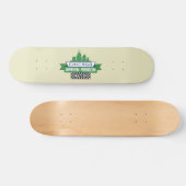 シカゴグリーンリボンタキシロゴ – ファンアート スケートボード (横)