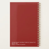 シカゴケネルクラブドッグショープランナー プランナー手帳 (裏面)