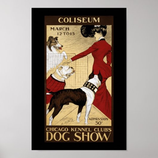 シカゴケネルクラブドッグショー1902 ポスター (正面)