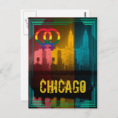 シカゴゲイプライドレズビアン1930年代のWrigley建物 ポストカード (正面/裏面)