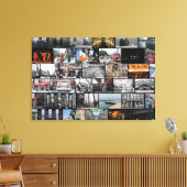 シカゴコラージュ キャンバスプリント (インサイチュ (リビング))