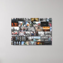 シカゴコラージュ キャンバスプリント