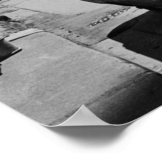 シカゴサウス州通り1967ヴィンテージ写真 ポスター (角)