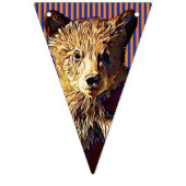 シカゴサッカースポーツチームオレンジブルーバナー バンティングフラッグ (第2の旗)