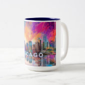 シカゴザウィンディシティ ツートーンマグカップ (正面右)