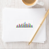 シカゴシティのスカイライン ラベル (インサイチュ)