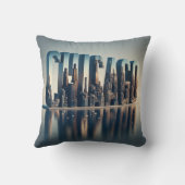 シカゴシティウォーター反射 クッション (裏面)