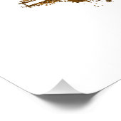 シカゴシティスカイラインウォーターカラー(オレンジ色) フォトプリント (角)