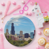 シカゴシティスカイライン写真 ペーパープレート (パーティー)