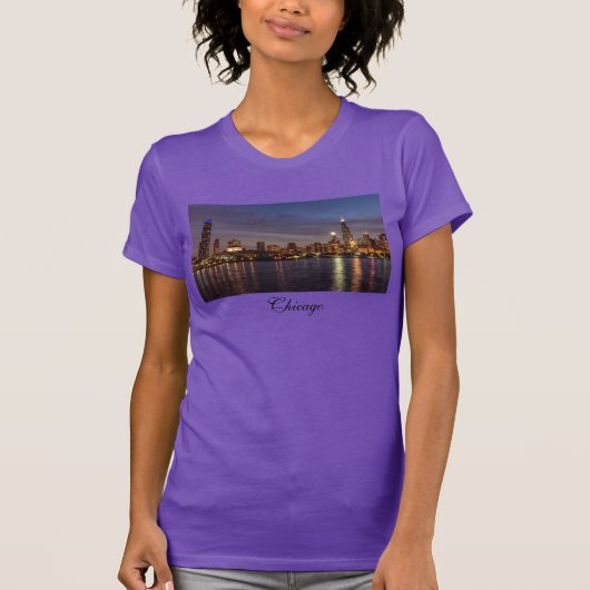 シカゴシティスケープTシャツ Tシャツ (正面)