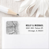 シカゴシティーの地図をテーマにした |戻り値のラベル ラベル (インサイチュ)