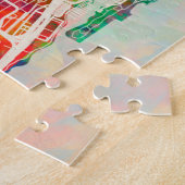 シカゴシティ通りの地図 ジグソーパズル (側面)