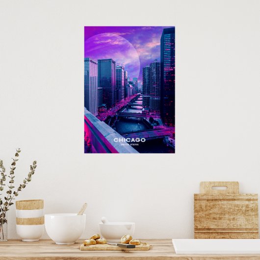 シカゴシティ ポスター (キッチン)