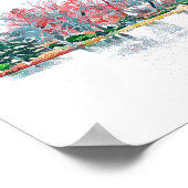 シカゴジャクソン結婚パークのウェルカムサイン ポスター (角)