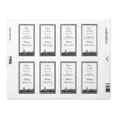 シカゴスカイラインのエッチングフレーム付きワインラベル ラベル (フルシート)